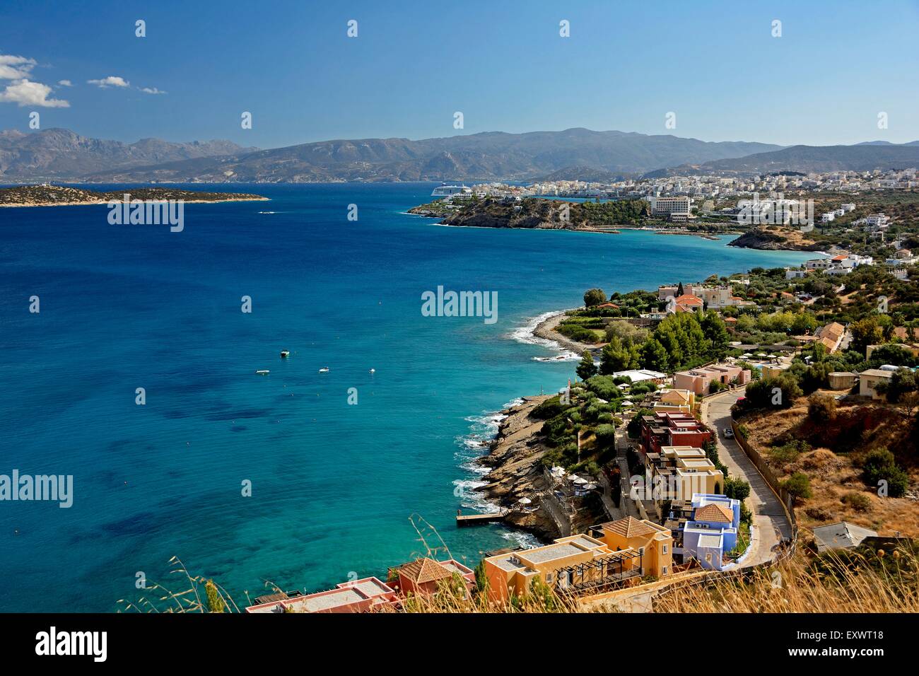 Agios Nikolaos, Creta, Grecia, Europa Foto de stock