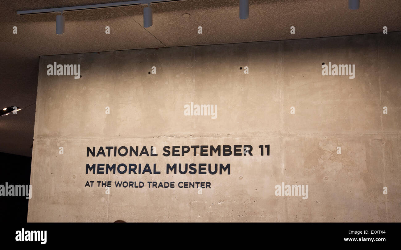 El 11 de septiembre Museo Memorial Nacional Foto de stock