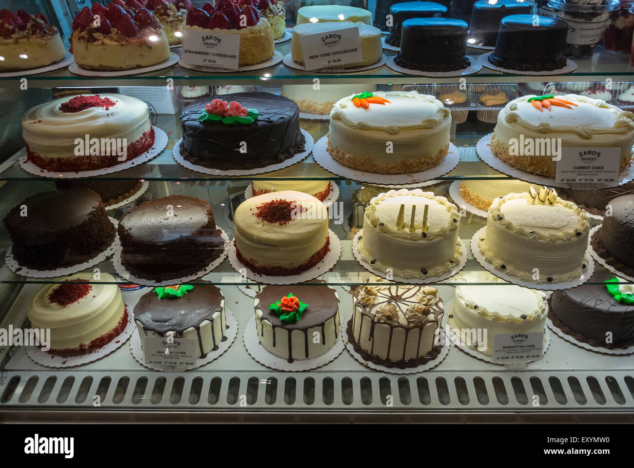 La Ciudad de Nueva York, NY, EE.UU., American Bakery Shop en el mercado