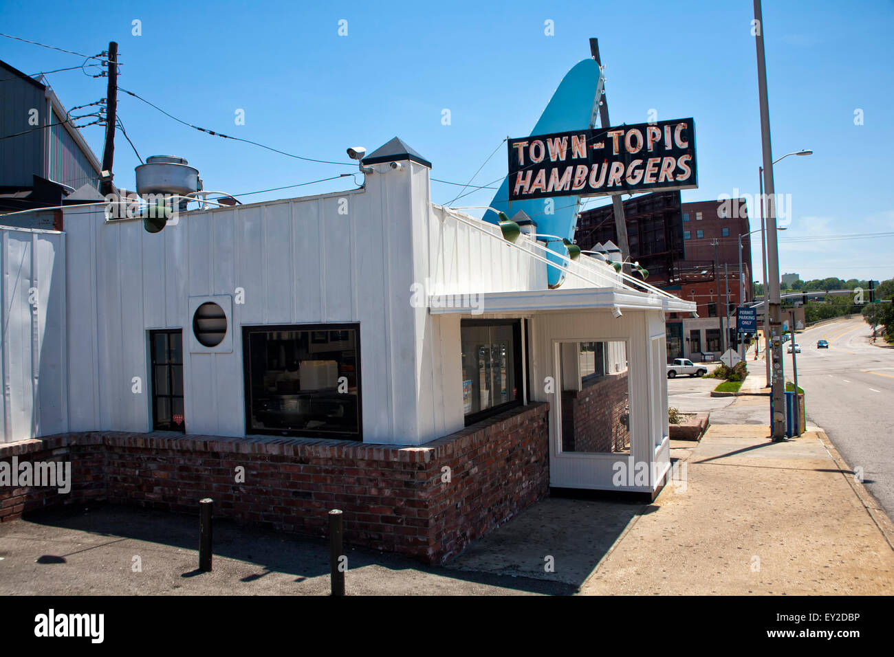 Ciudad Tema hamburguesas Diner en Kansas City, Missouri Foto de stock
