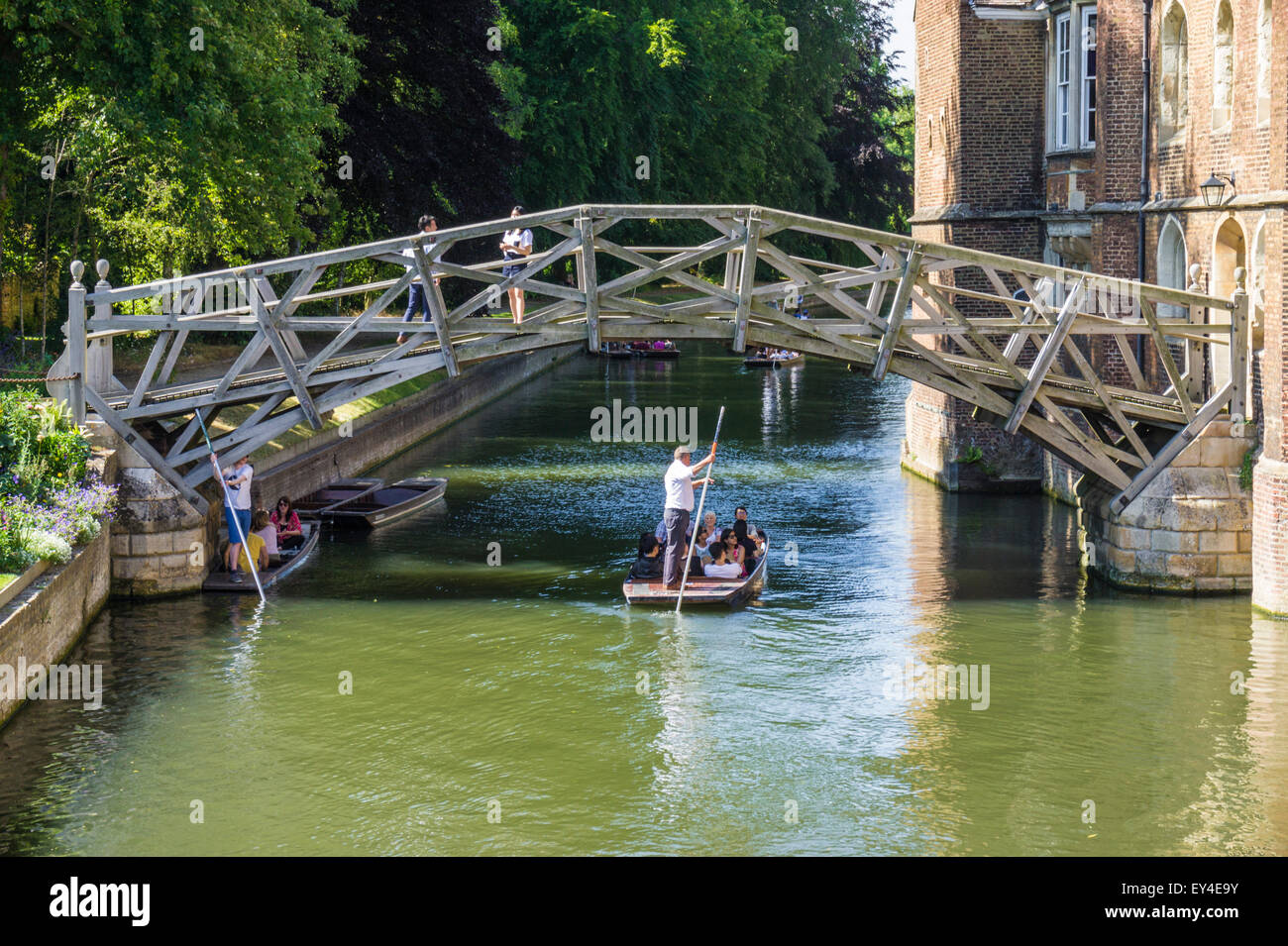 Puente de matemática en el Queens College de la Universidad de Cambridge Cambridge Inglaterra GB Europa UE Foto de stock