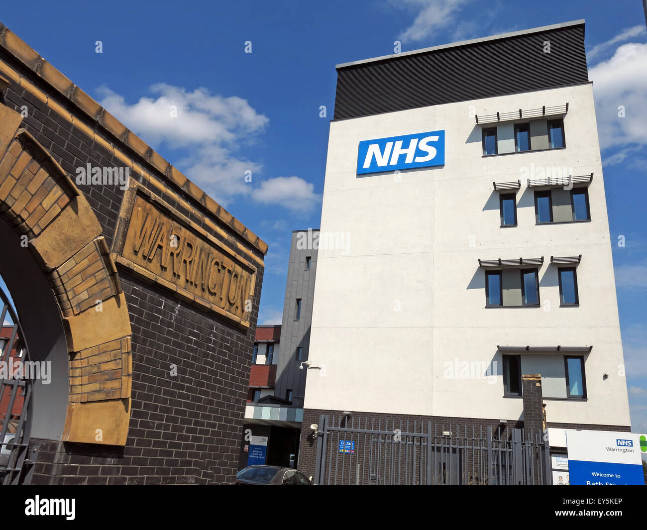 Bath St,Warrington hospitales NHS Trust, Cheshire, Inglaterra, Reino Unido Foto de stock