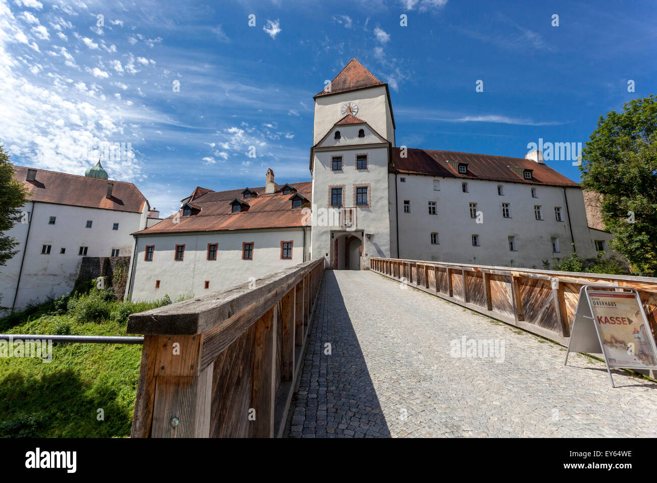 Veste Oberhaus Castillo gótico fortaleza, Passau, Baja Baviera castillos Alemania Foto de stock