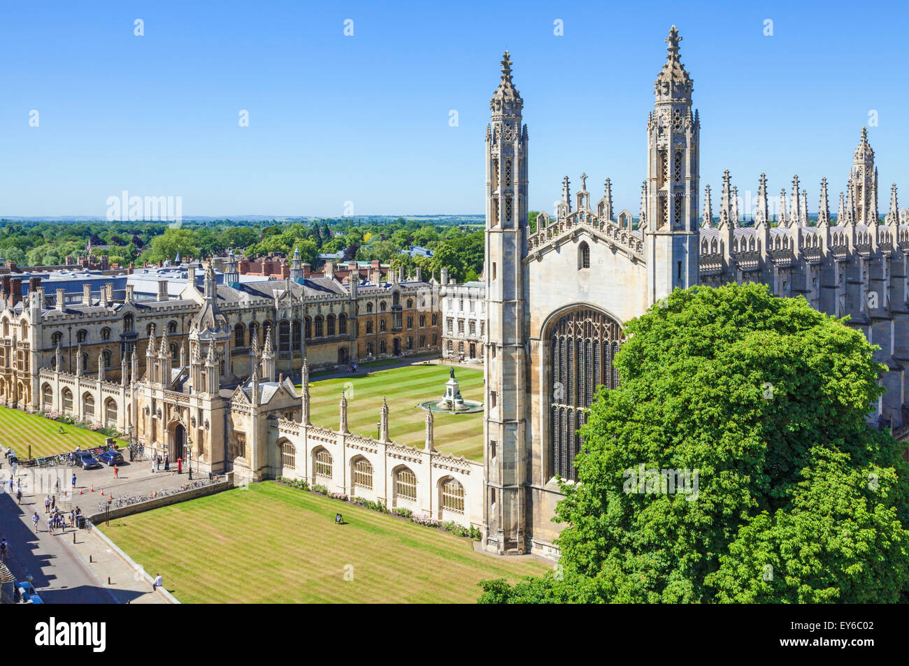 Kings College Chapel y el Kings College de la Universidad de Cambridge Cambridge Inglaterra GB Europa UE Foto de stock