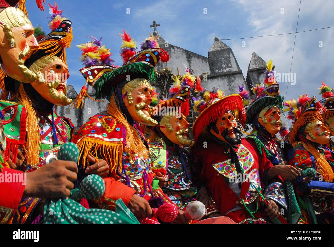 Guatemala Deer Dance trajes tradicionales y máscaras Español