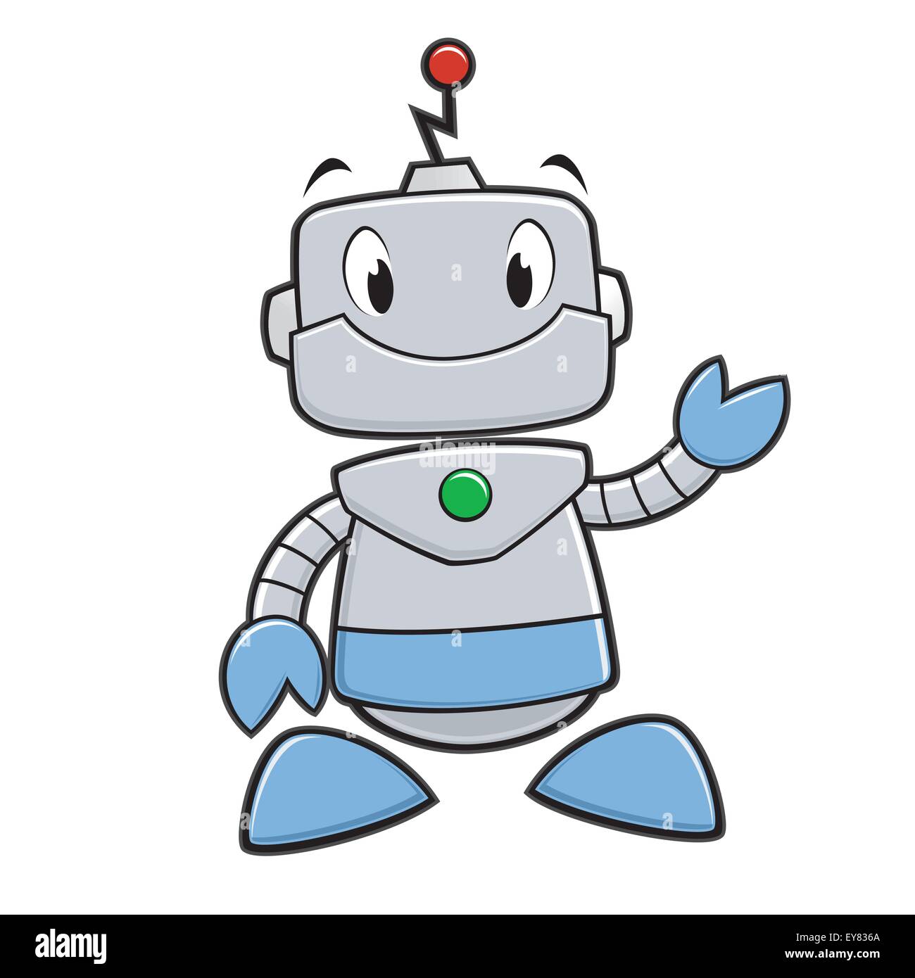 Robot de dibujos animados Imagen Vector de stock - Alamy