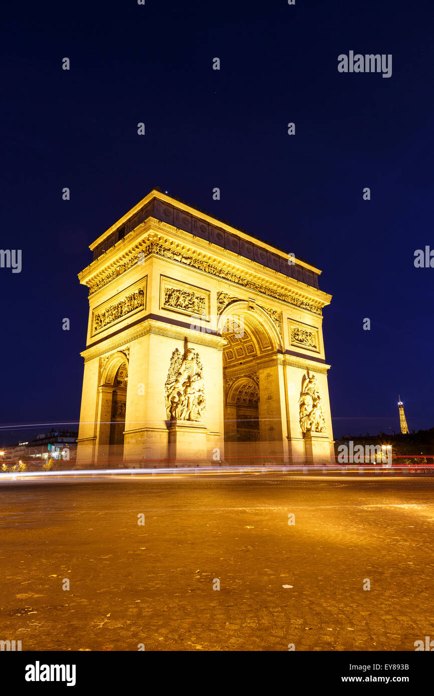 Arco de Triunfo de la estrella. París. Francia. Europa Foto de stock