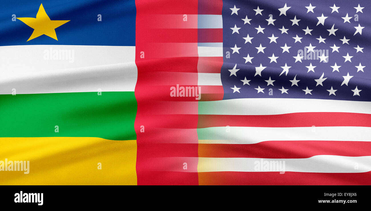 Estados Unidos y República Centroafricana Foto de stock