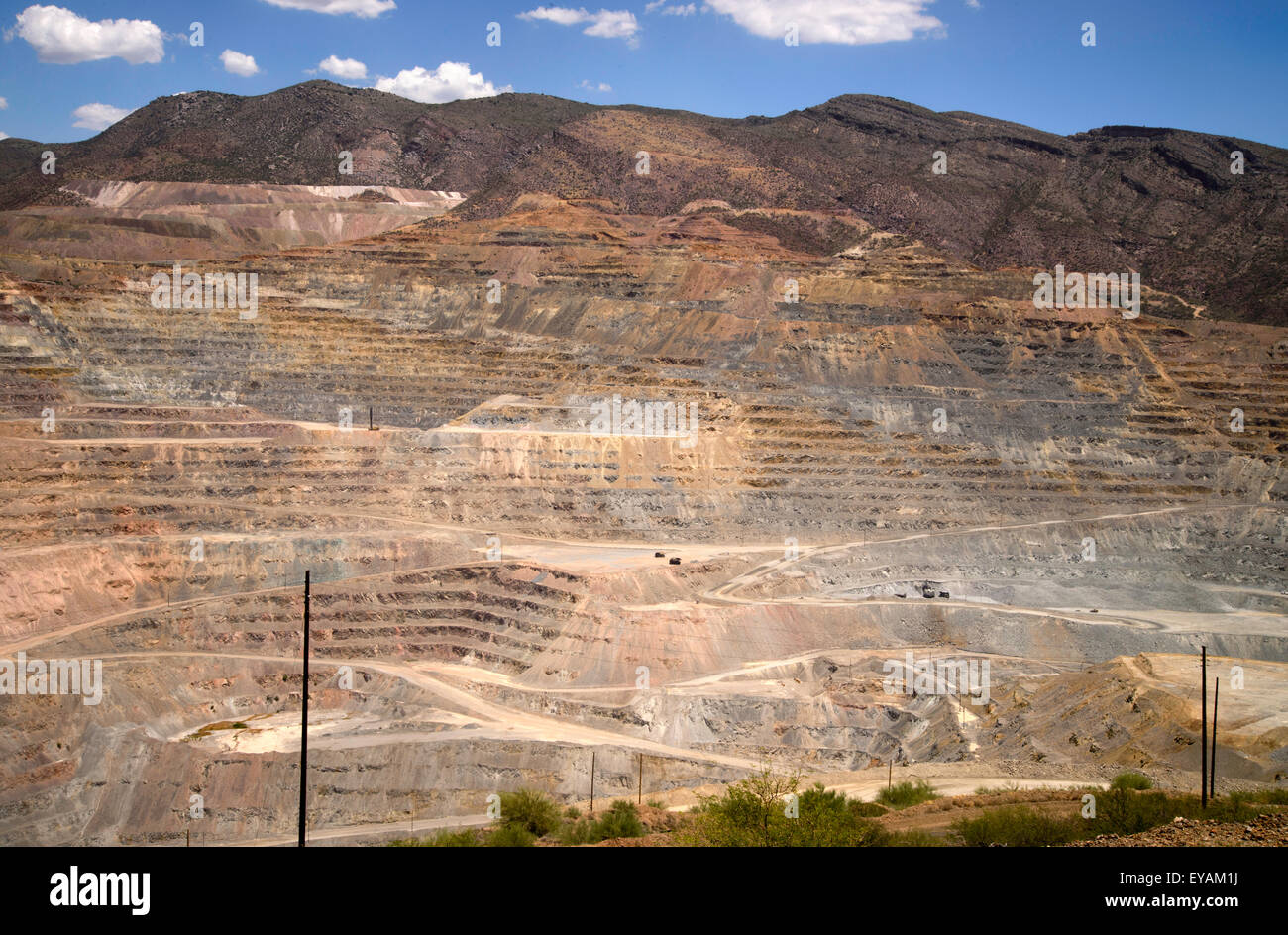 La mina de cobre a cielo abierto, Ray mina de Grupo México, Asarco, Ray