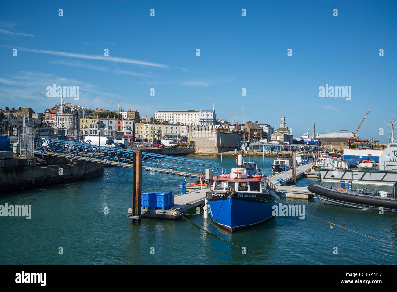 Royal Harbour, Ramsgate, Kent, Inglaterra, Reino Unido. Foto de stock