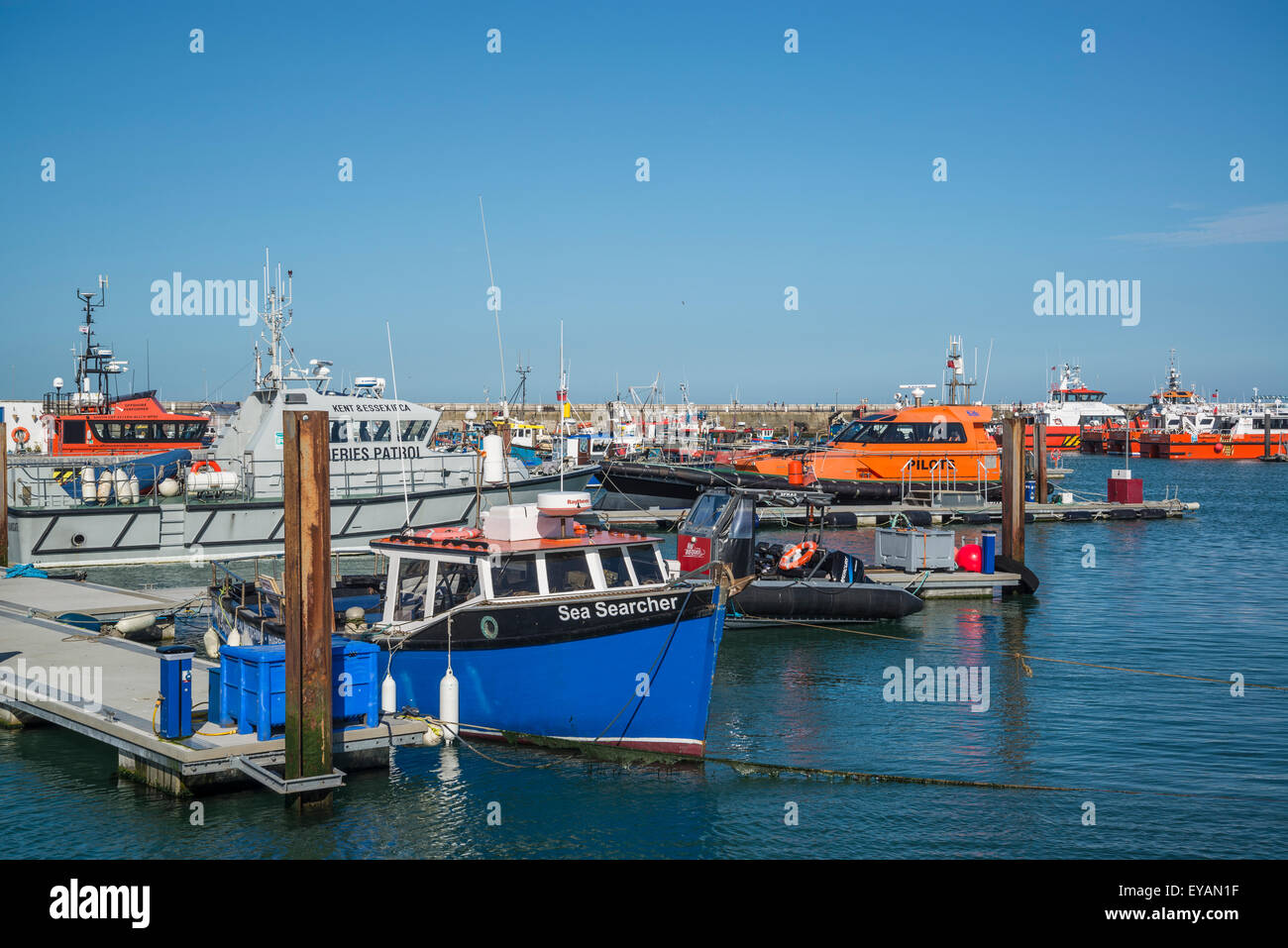 Royal Harbour, Ramsgate, Kent, Inglaterra, Reino Unido. Foto de stock