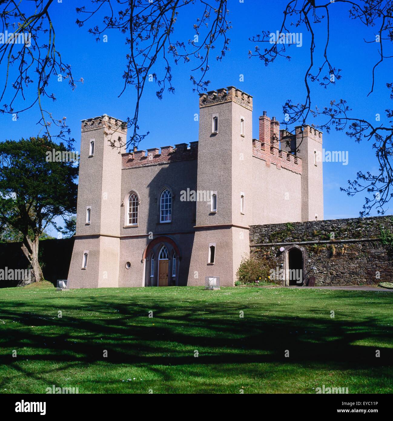 Fort Hillsborough, Co Down, Irlanda; 17o Siglo Fort Foto de stock