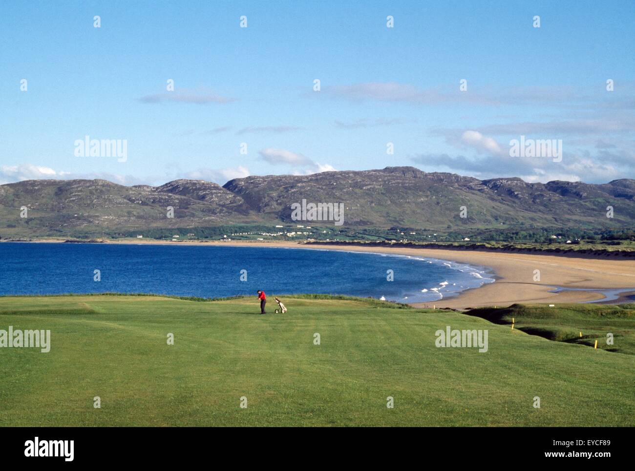Golf, Portnoo, Condado de Donegal, Irlanda Foto de stock