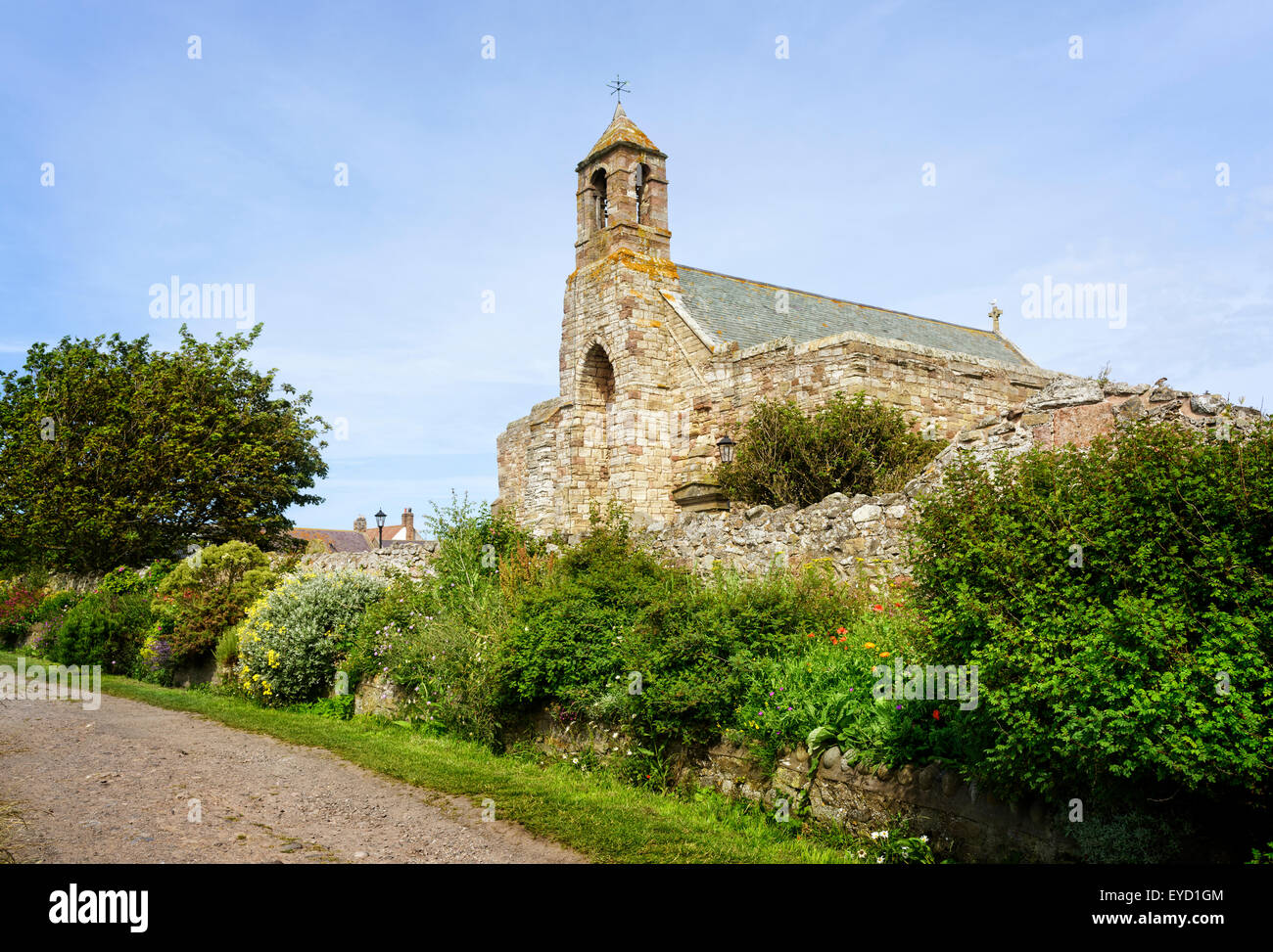 La Virgen Santa María de Lindisfarne Iglesia Foto de stock