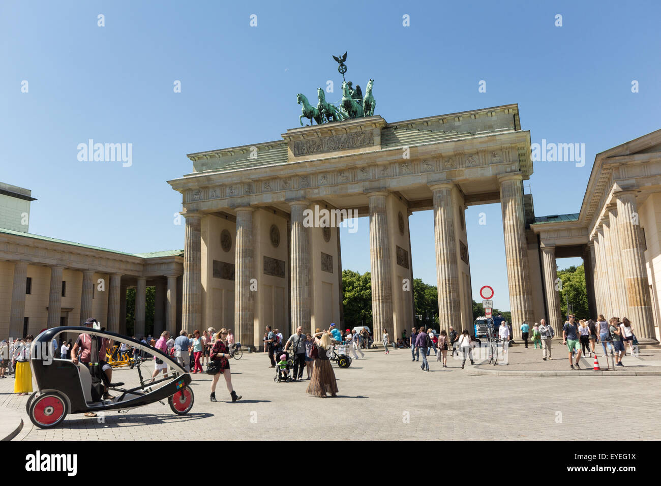 Brandenburger Tor, Berlín Alemania - Puerta de Brandenburgo Foto de stock