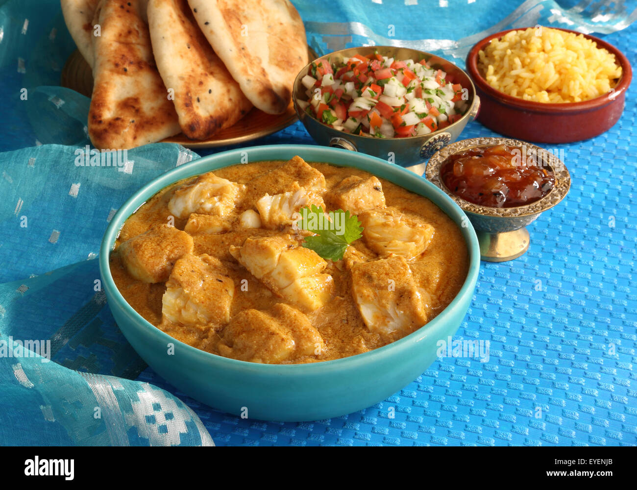 Bengalí indio curry de pescado Foto de stock