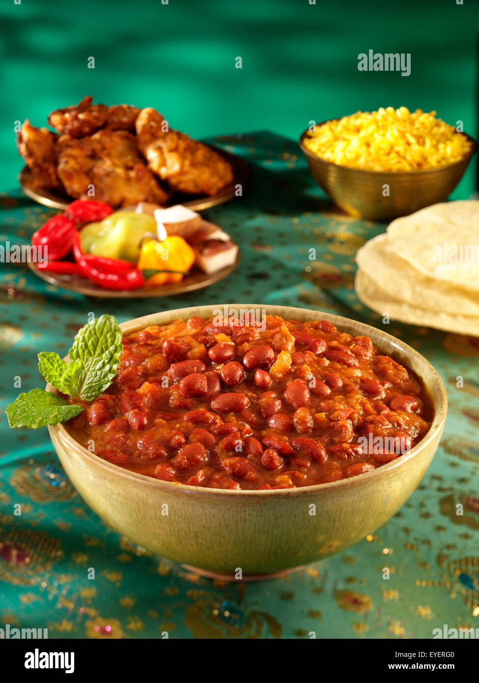 RAJMA curry indio Foto de stock
