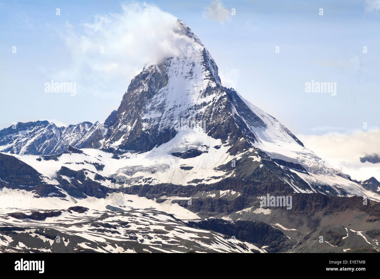 Matterhorn, Los Alpes, Suiza Foto de stock