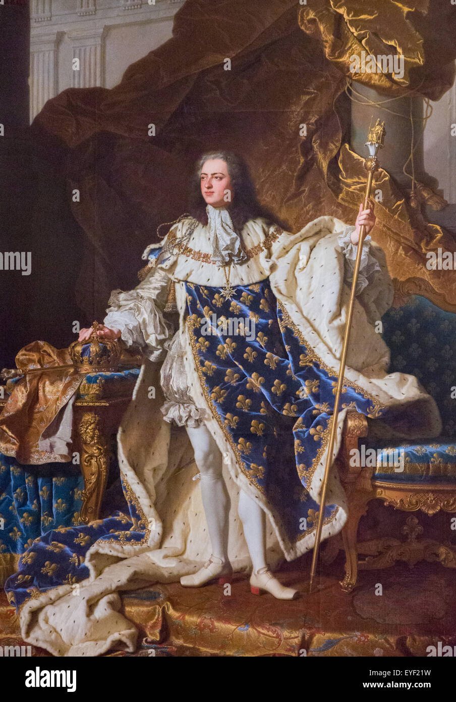 Luis XV (1710-1774), rey de Francia 10/12/2013 - Colección del siglo XVIII. Foto de stock