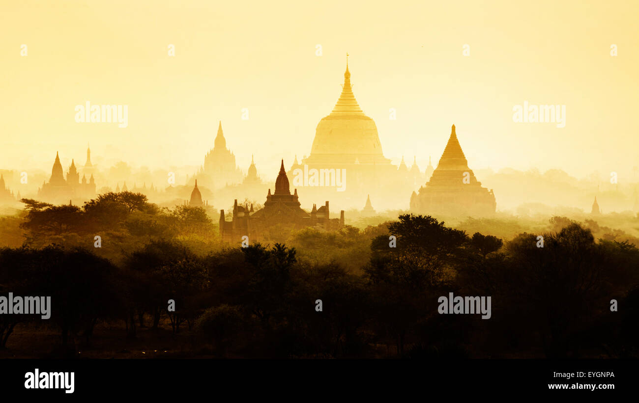 Los templos de Bagan, Mandalay, Bagan, Myanmar. Birmania Foto de stock
