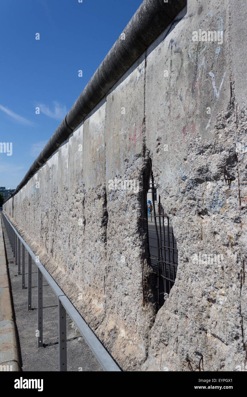 El muro de Berlín, Berlín, Alemania Foto de stock