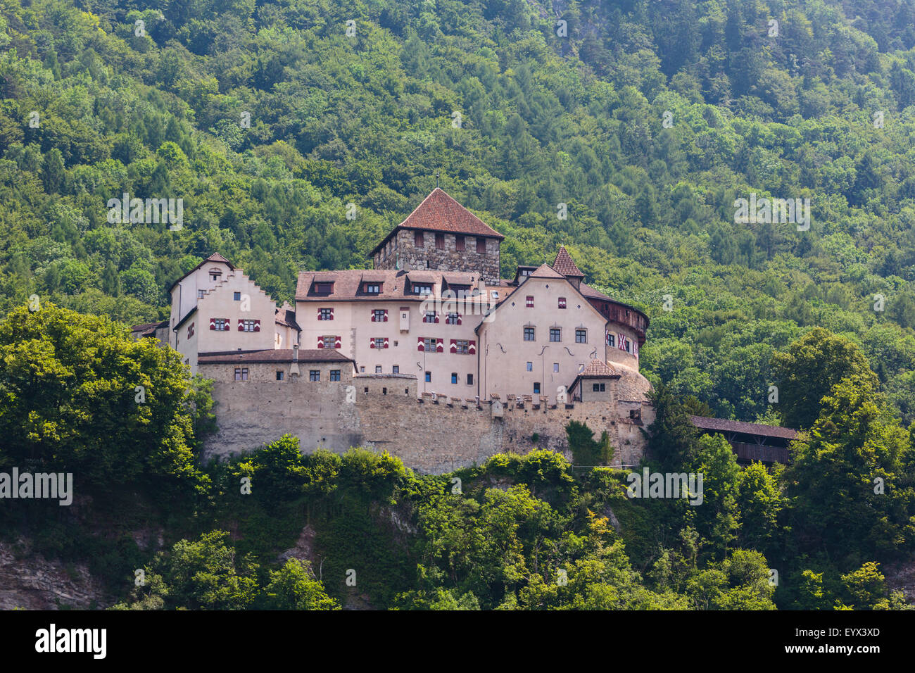 Vaduz, Liechtenstein. Schloss Vaduz. El Castillo de Vaduz. Foto de stock