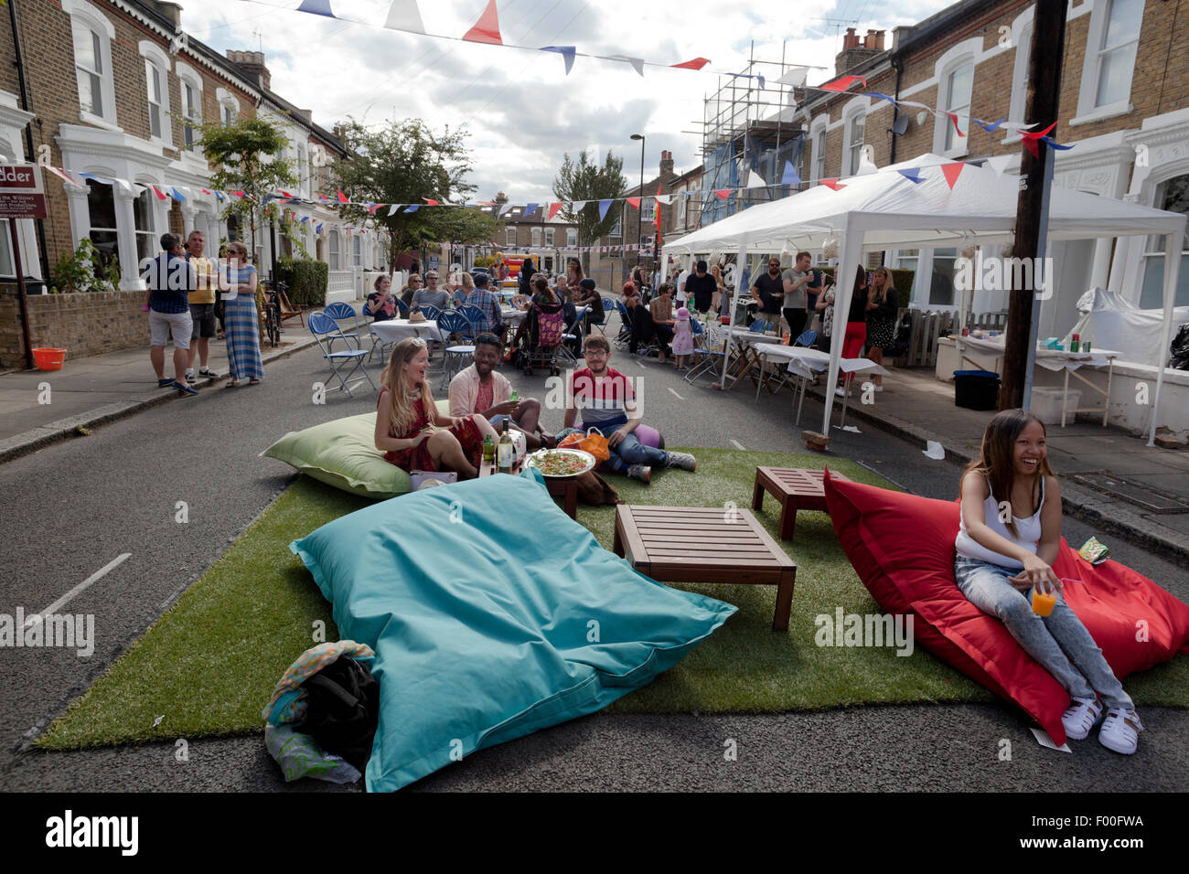 Fiesta en la calle en Brixton Foto de stock