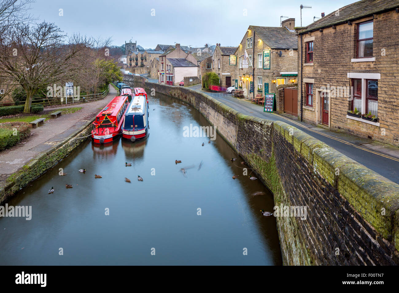 Skipton, un mercado de la ciudad y parroquia civil en el distrito de Craven de North Yorkshire, Inglaterra, Reino Unido, Europa. Foto de stock