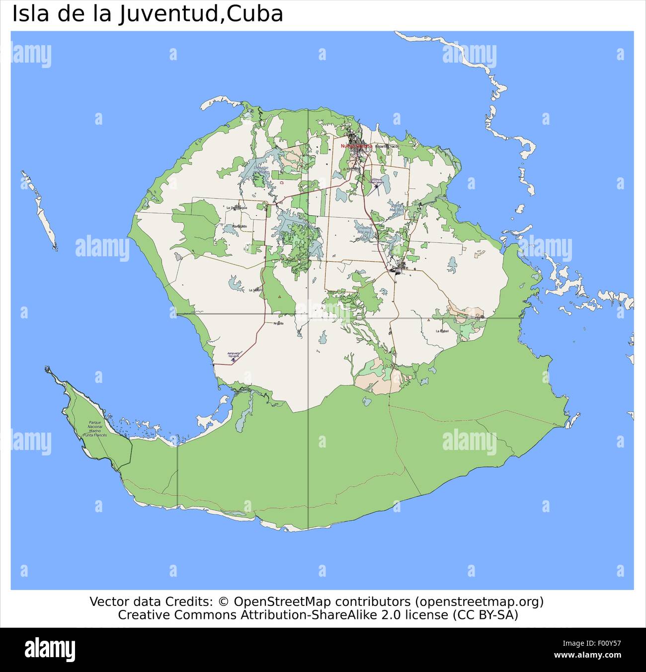 Isla de la Juventud Cuba País ciudad estado insular mapa de ubicación