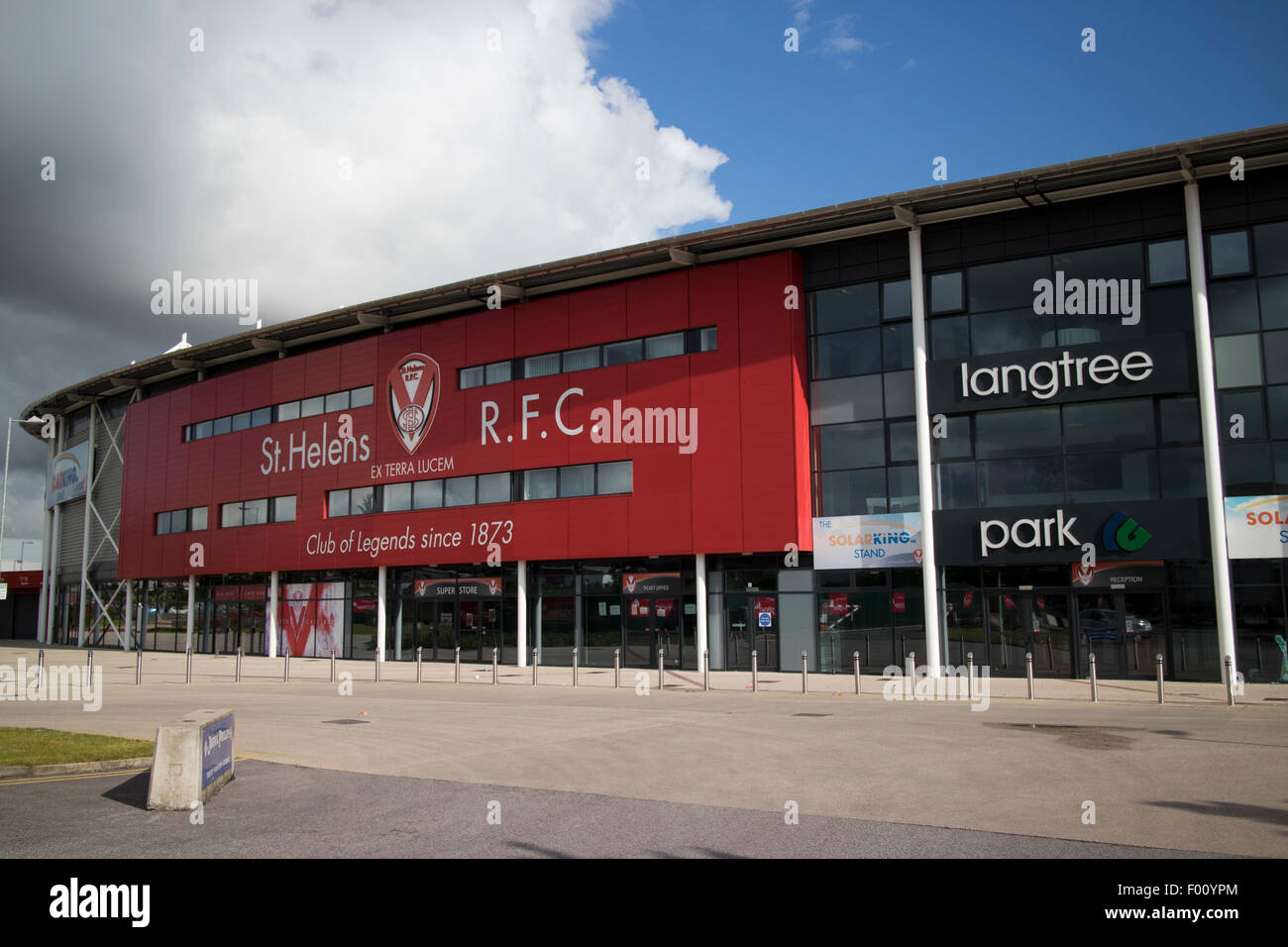 St Helens rfc rugby park langtree uk Foto de stock