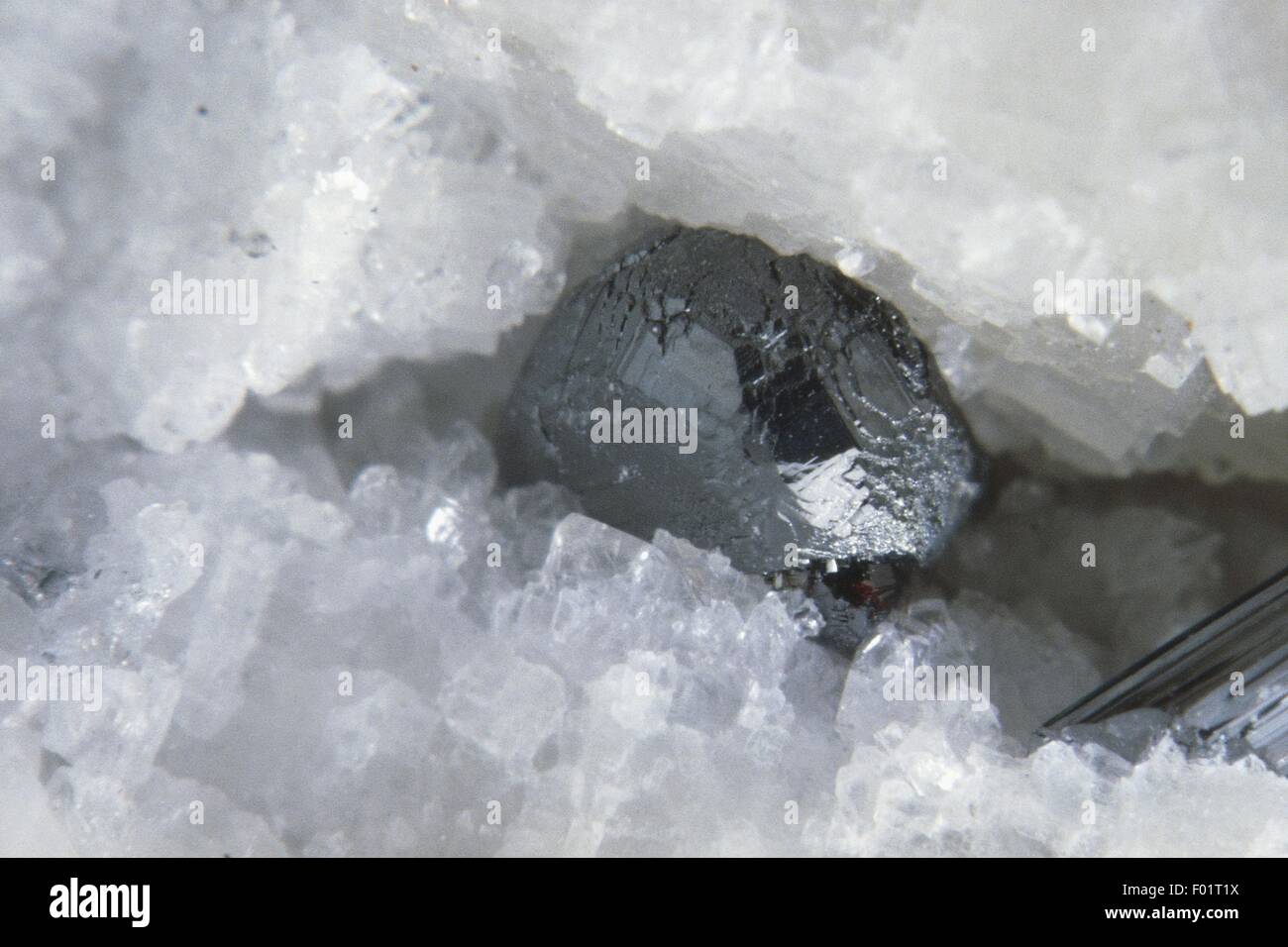 Minerales: Cobre Tennantite (Sulfuro de arsénico) Foto de stock