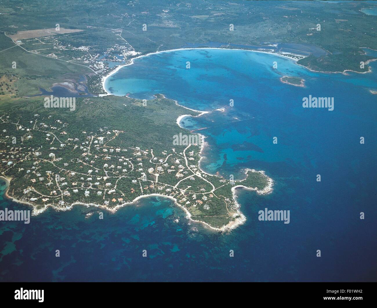 Vista Aerea Del Golfo De Porto Vecchio Corcega Francia Fotografia De Stock Alamy