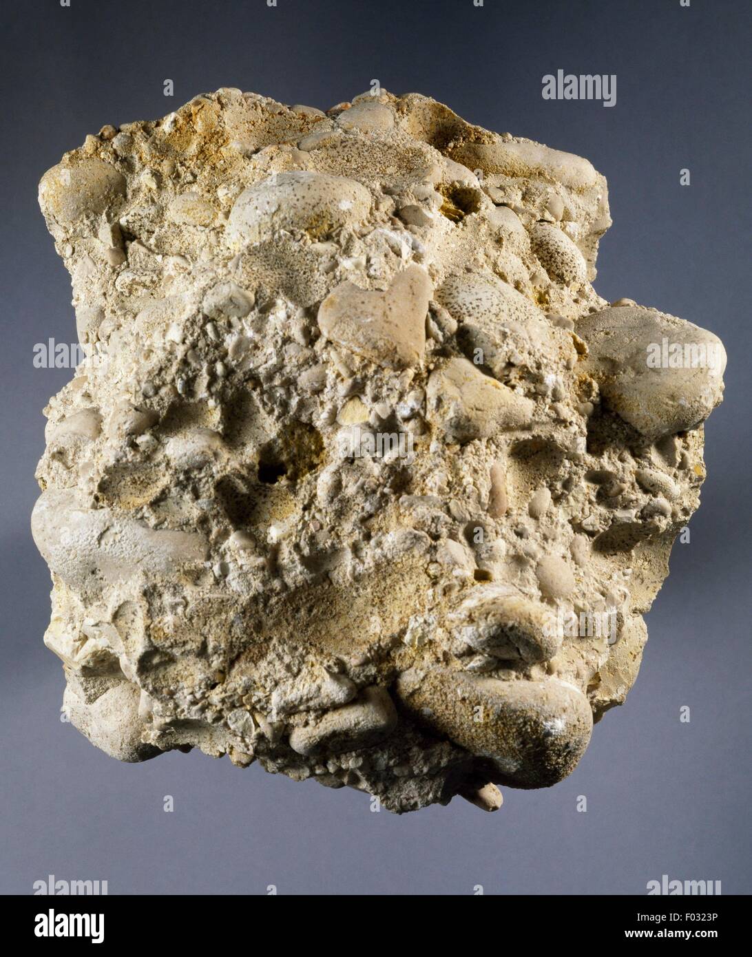 Clastic roca basal con las características geomorfológicas Fotografía
