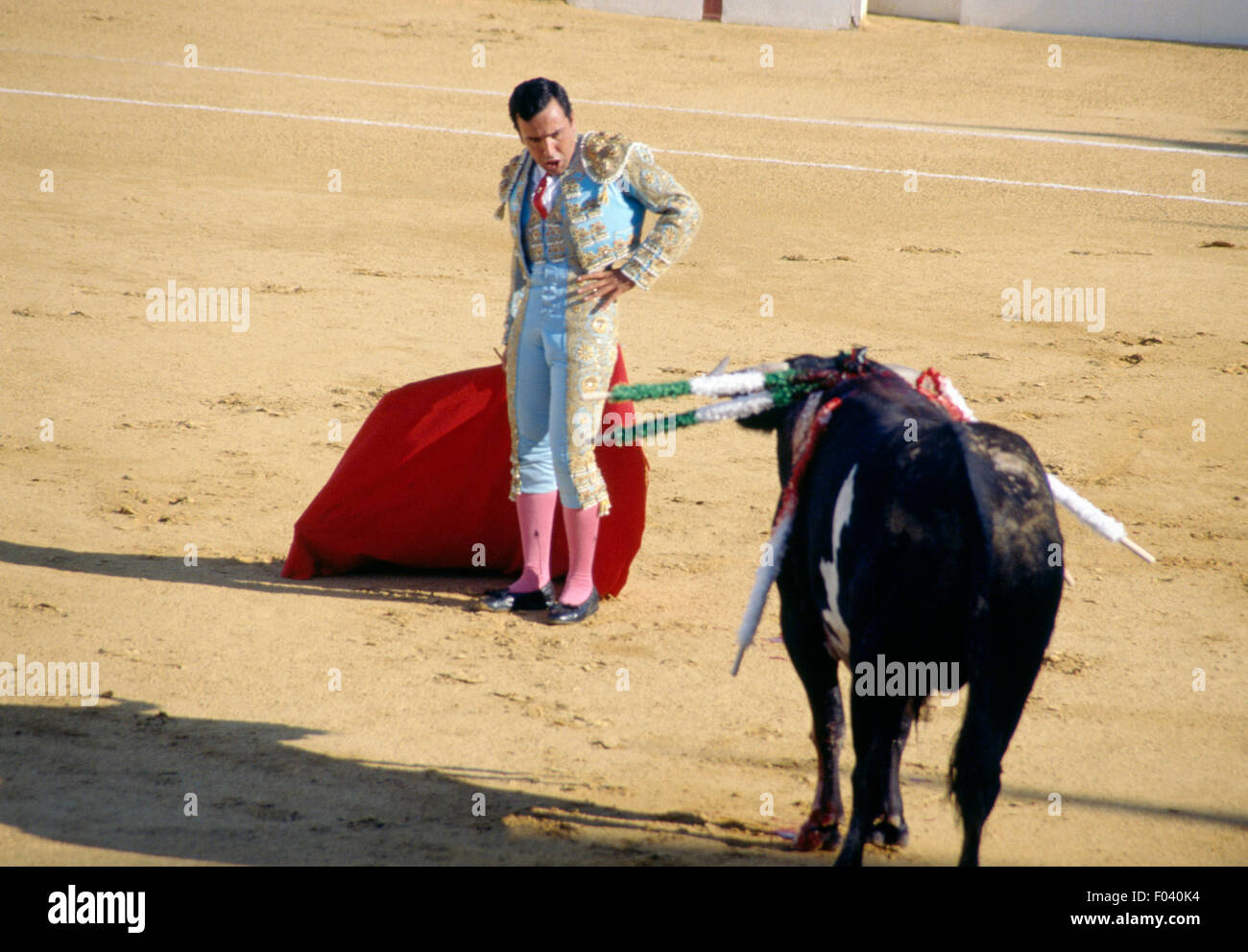 Un torero en acción