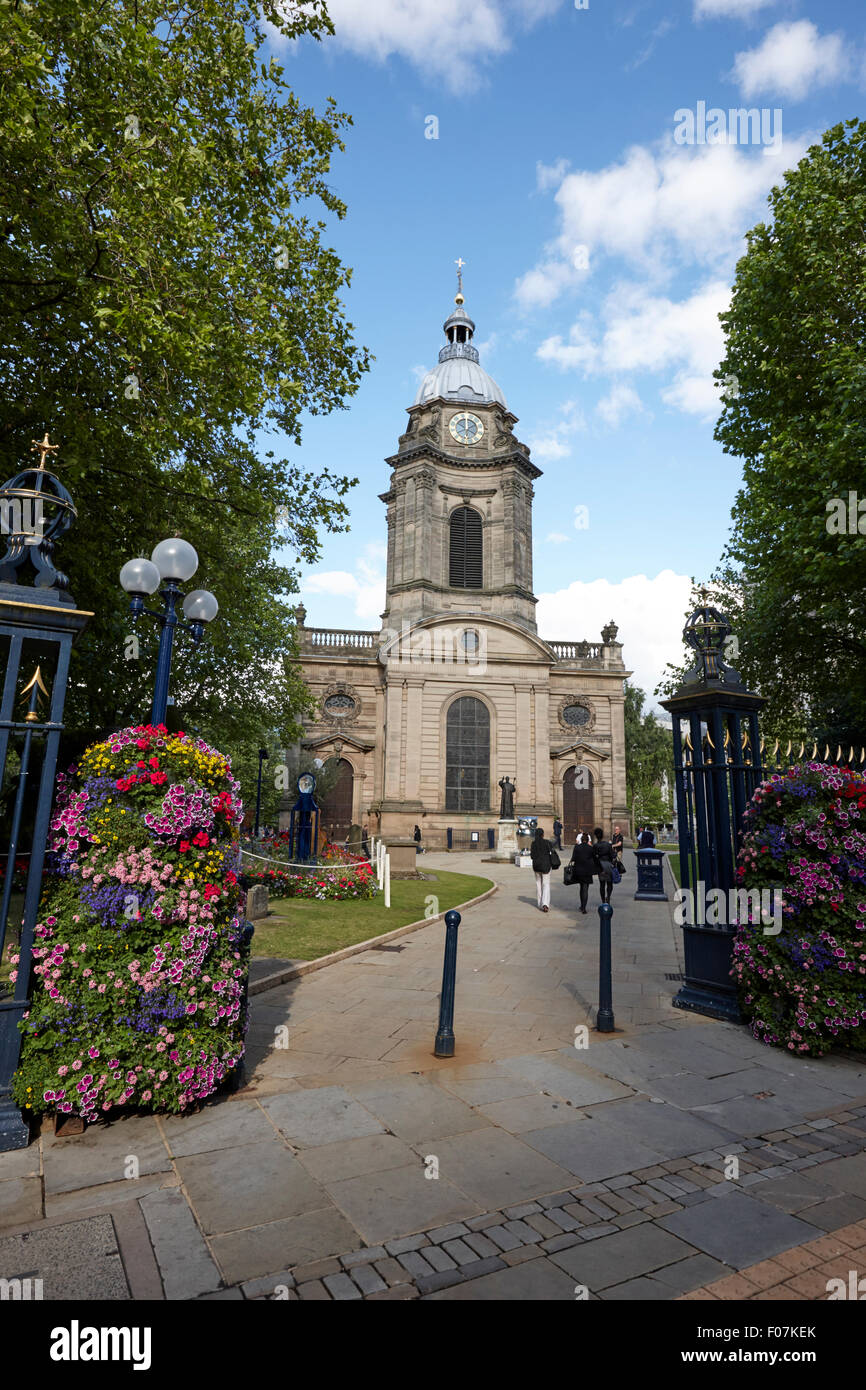 Catedral de St philips Birmingham UK Foto de stock