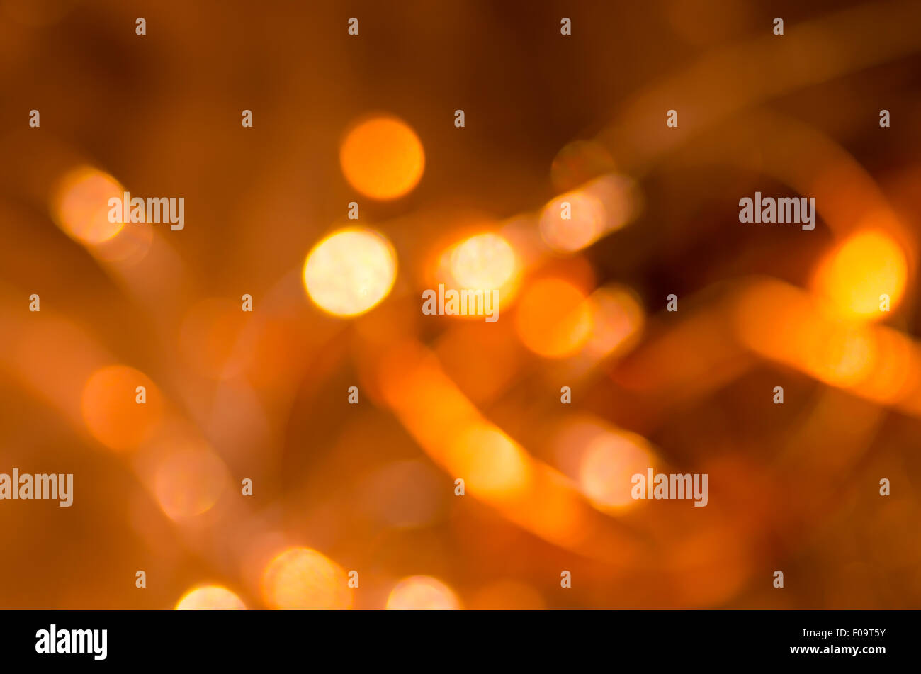 Abstracto naranja bokeh de fondo luces borrosa Foto de stock