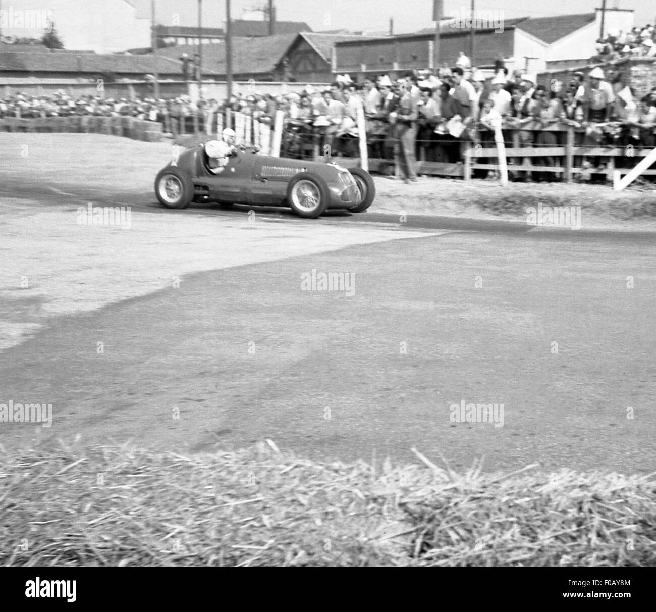 Carreras de coches en Lyon 1947 Foto de stock