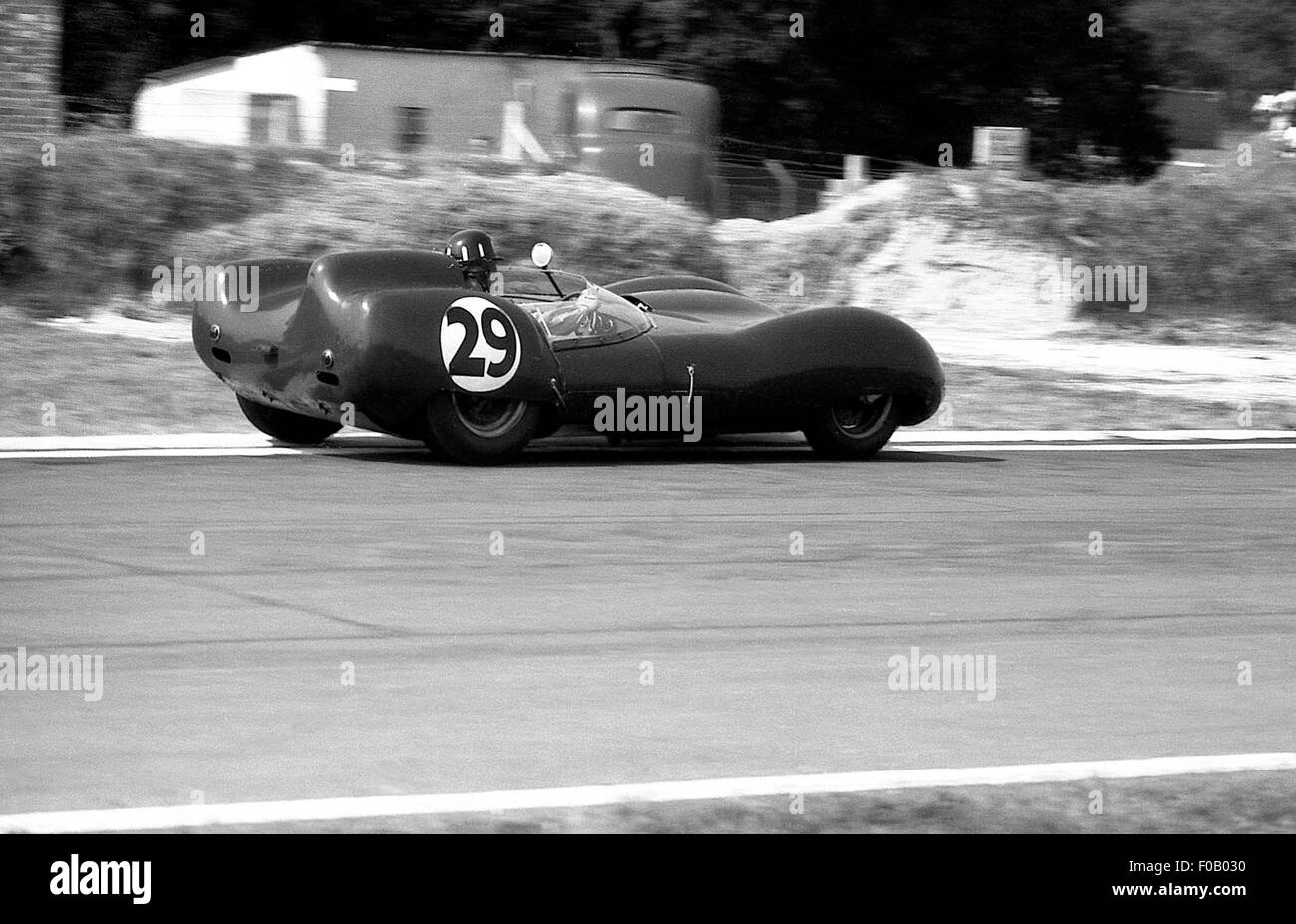 Tourist Trophy Goodwood el 5 de septiembre de 1959. Graham Hill,Alan Stacey Lotus 15 clímax. Foto de stock