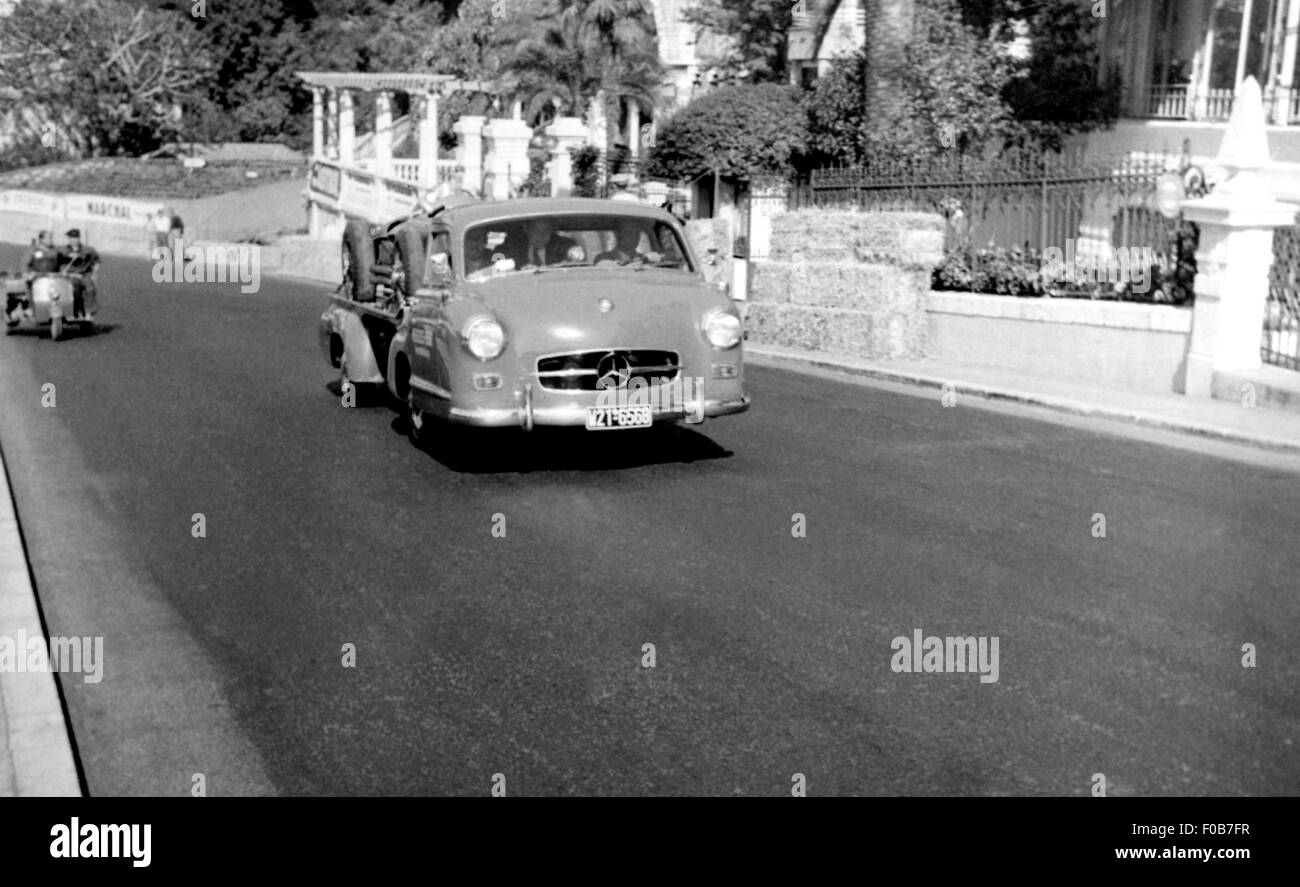 El GP de Mónaco en Monte Carlo 1955 Foto de stock