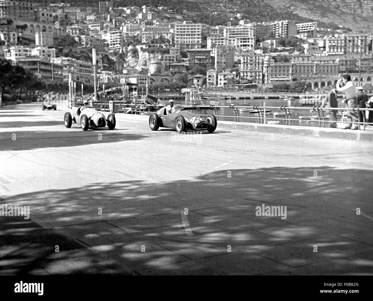 El GP de Mónaco en Monte Carlo 1955 Foto de stock