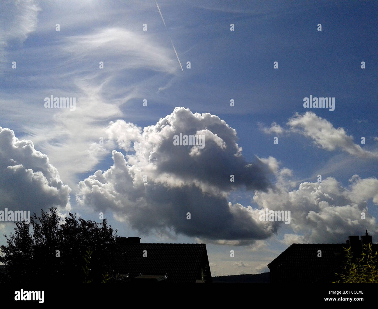Wolken, Blau Konvektionswolken Foto de stock
