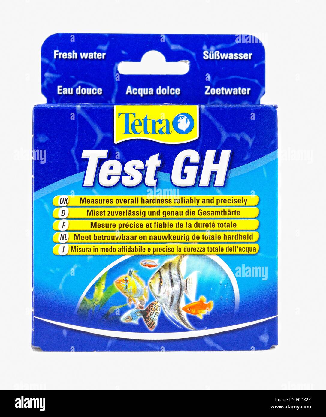 Tetra agua dulce GH testing kit para peceras y acuarios Foto de stock