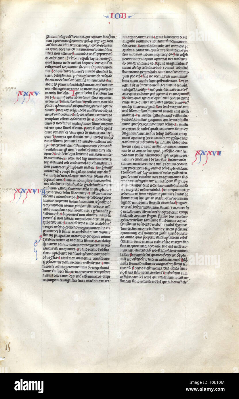 Hoja de una Biblia, fragmento Fotografía de stock Alamy