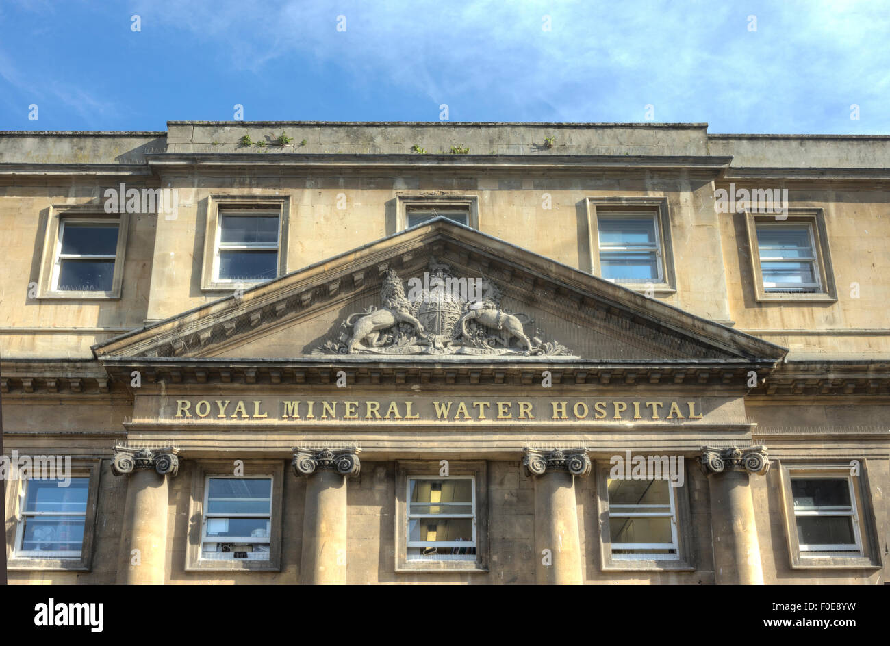 Agua Mineral Royal Hospital, ciudad de Bath, Inglaterra. Foto de stock