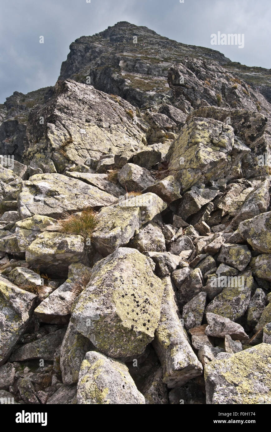 Pico Koscielek en Tatra Foto de stock