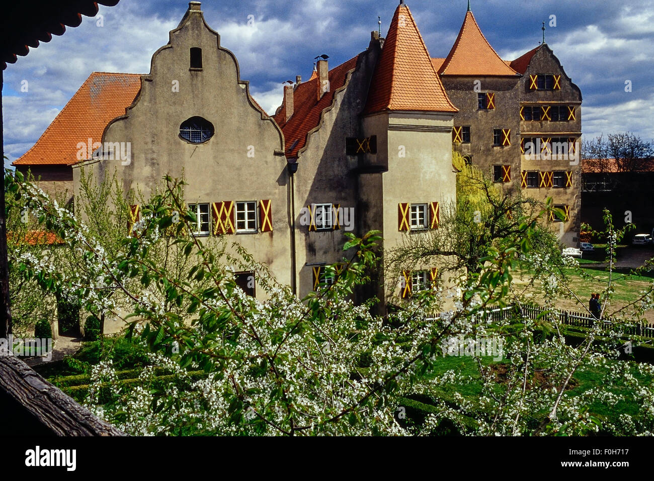 Harburg castillo medieval. Baviera. Alemania. Foto de stock