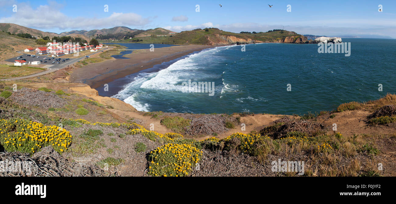 Rodeo Beach, Golden Gate National Recreation Area, San Francisco, EE.UU. Foto de stock