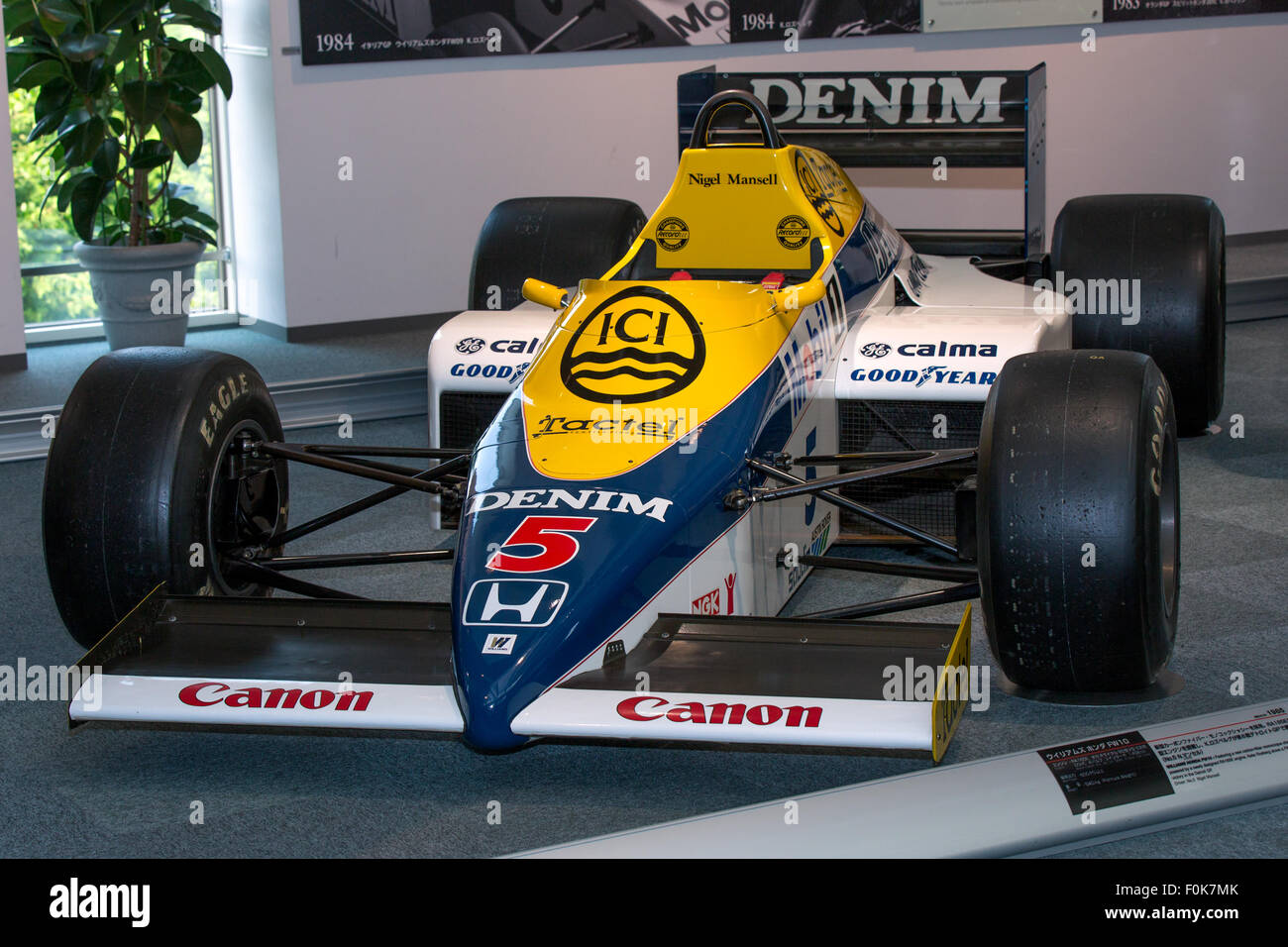Williams FW10 frontal izquierdo 2015 Honda Collection Hall Foto de stock