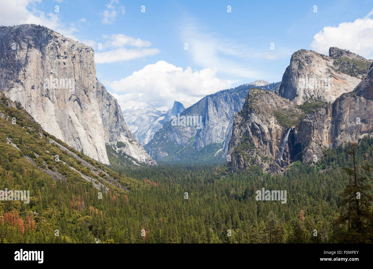 Valle de Yosemite, el Parque Nacional Yosemite, California, EE.UU. Foto de stock