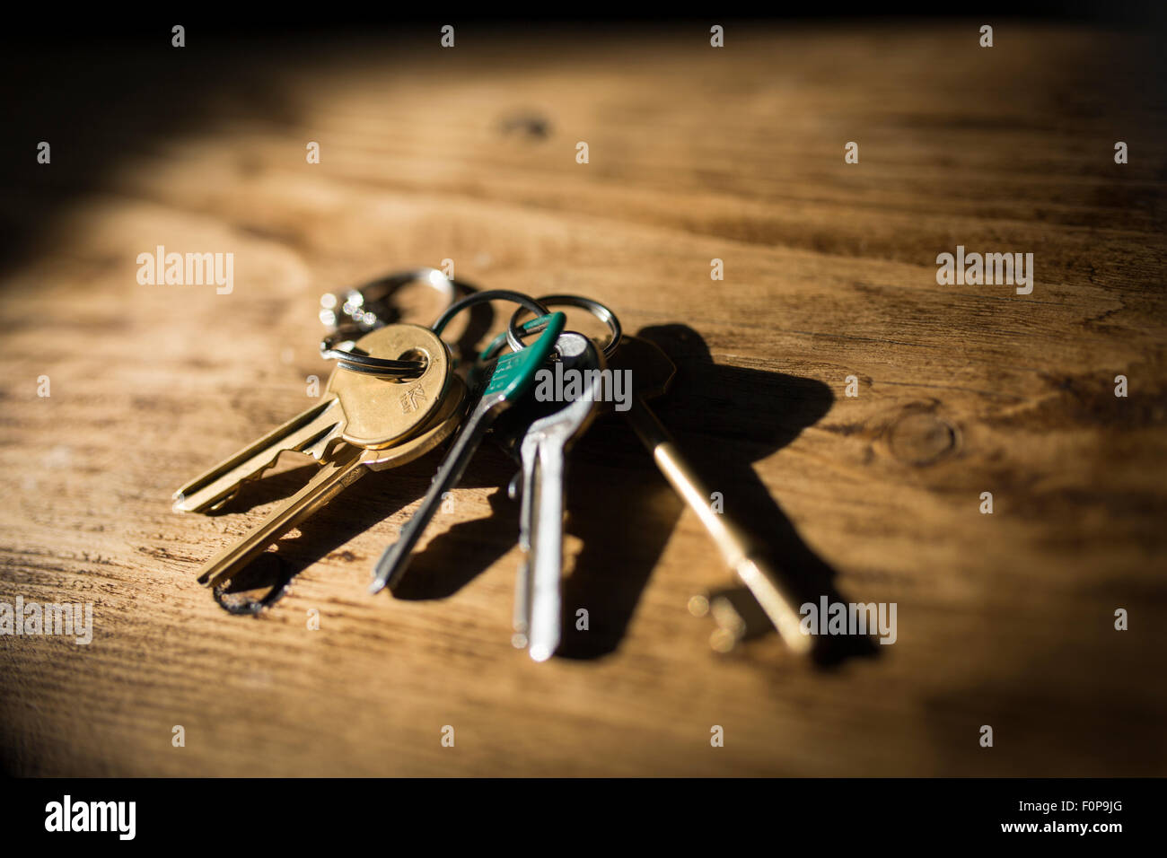 un manojo de llaves Foto de stock
